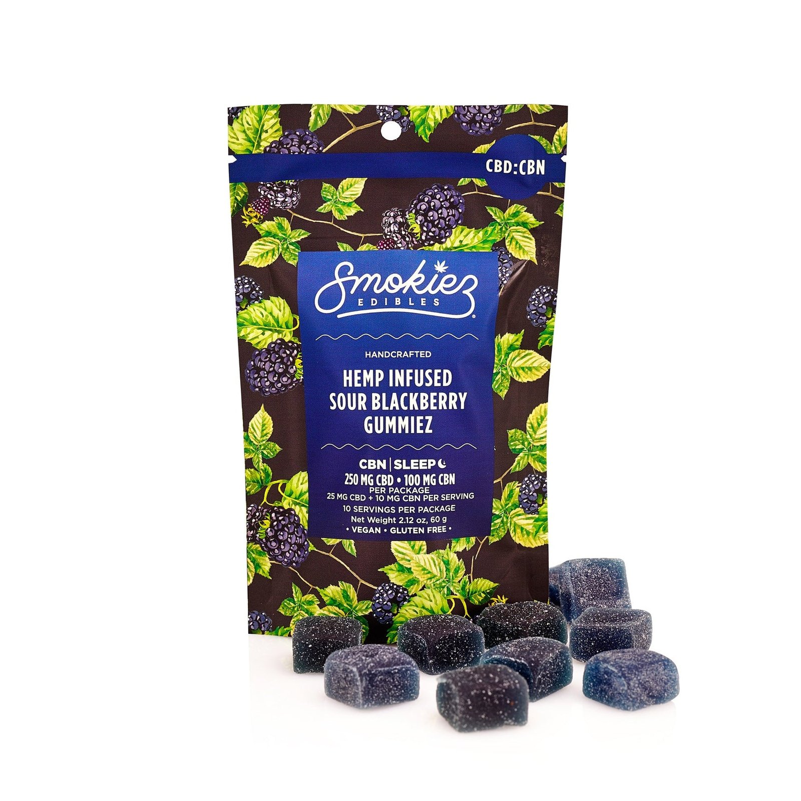 SOUR BLACKBERRY CBD:CBN 2.5:1 GUMMIES