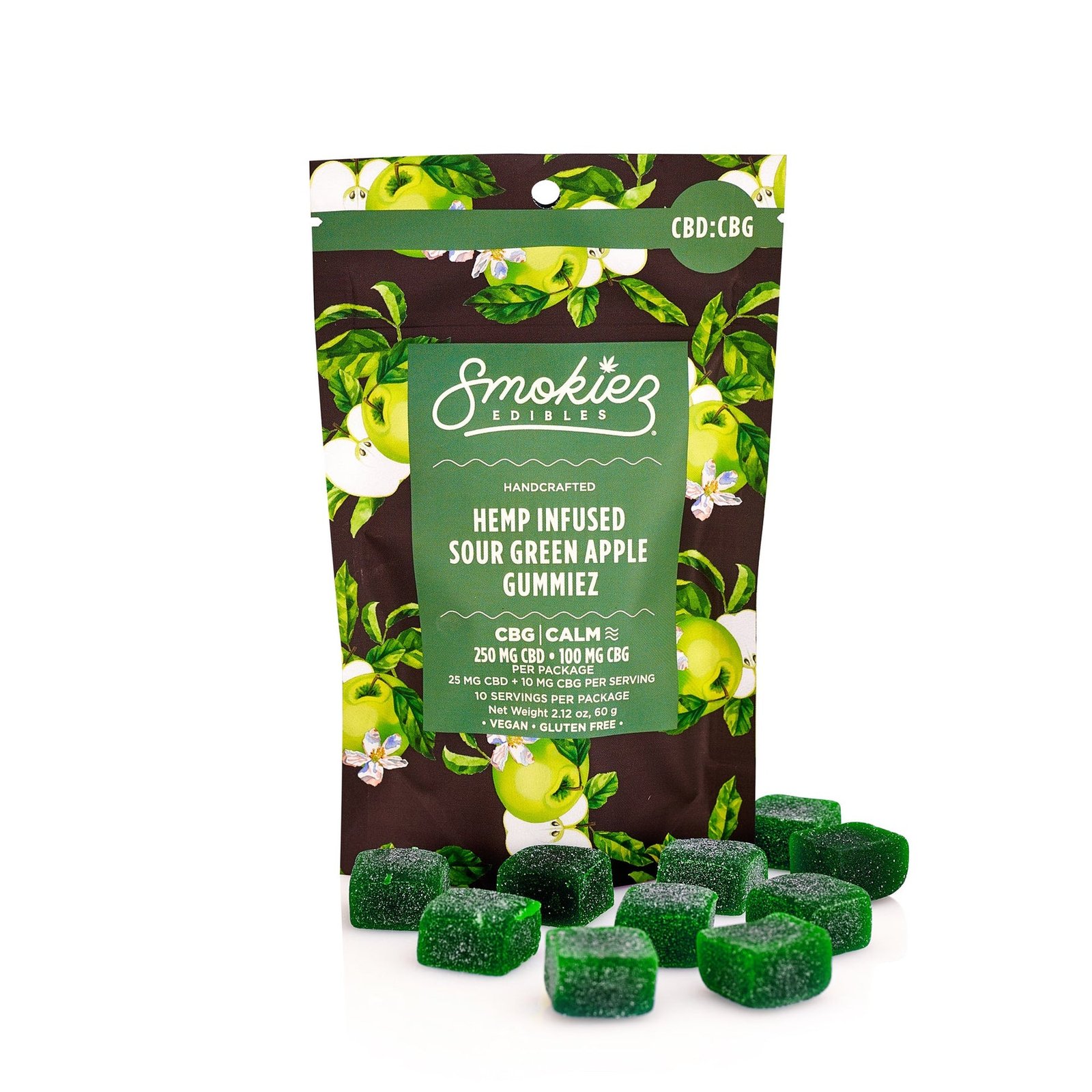 SOUR GREEN APPLE CBD:CBG 2.5:1 GUMMIES