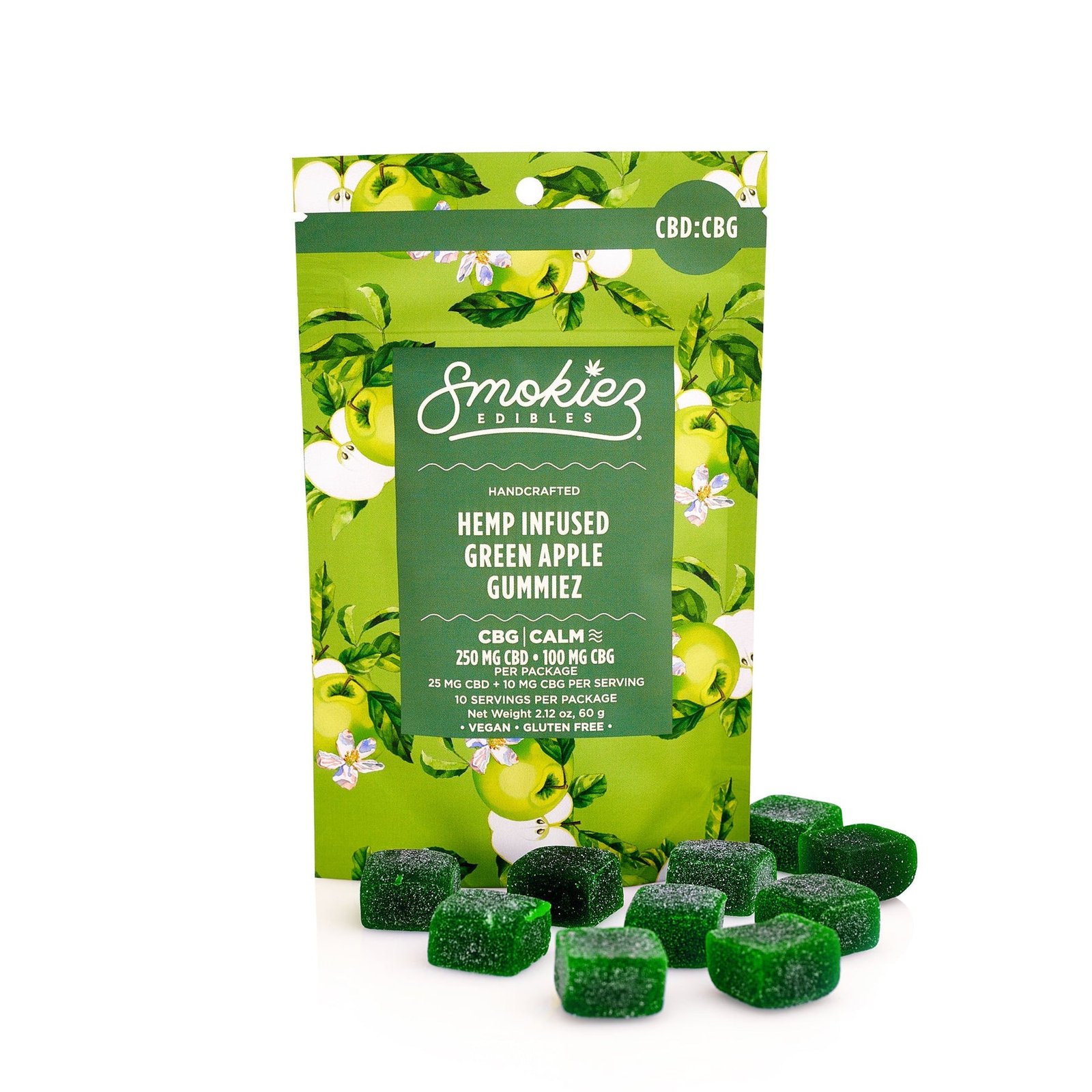 CBD:CBG 2.5:1 GUMMIES - GREEN APPLE
